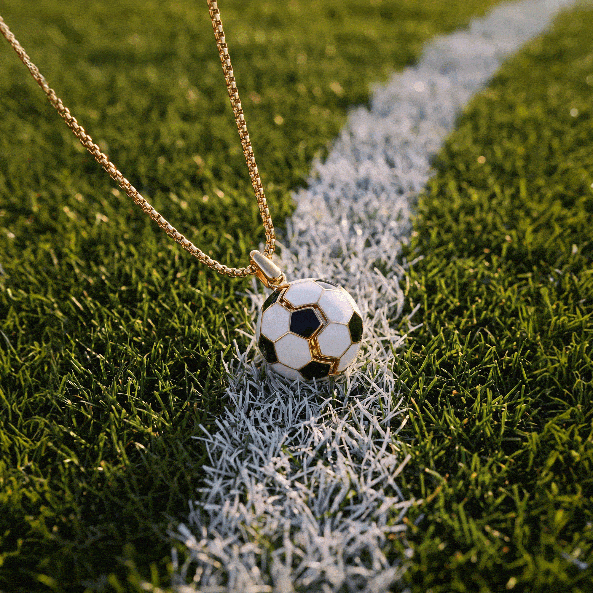 Soccer Ball "Control The Ball, Command The Game" Locket Necklace