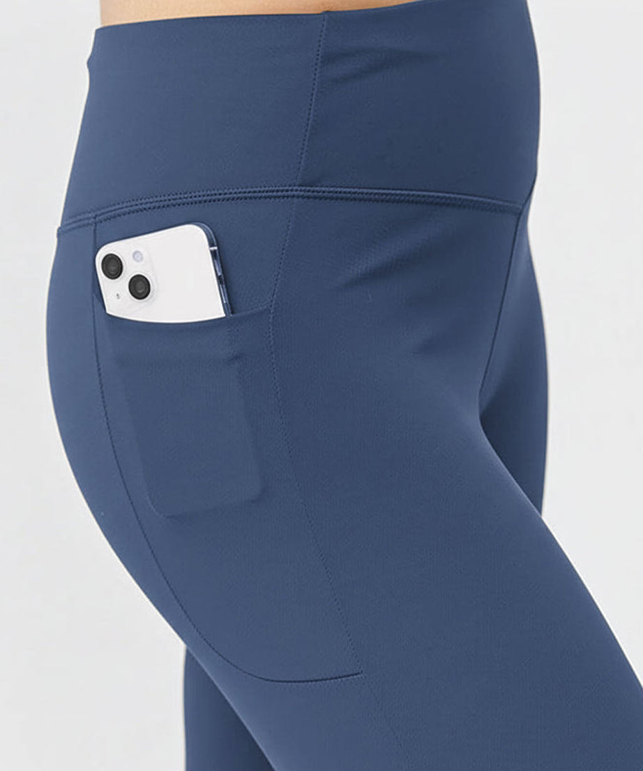 Go Again Damen Capri-Leggings, Länge 53 cm