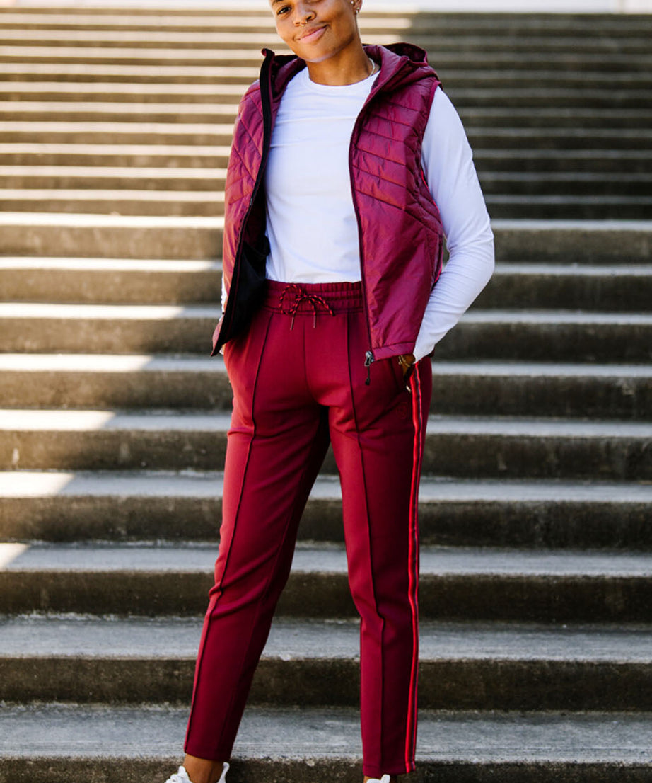 Powerstripe Mid Rise Track Pant 28" 7/8 Länge