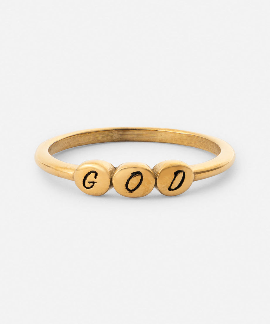 God Letter Ring