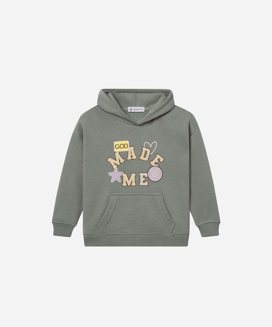 God Made Me Kinder-Kapuzenpullover