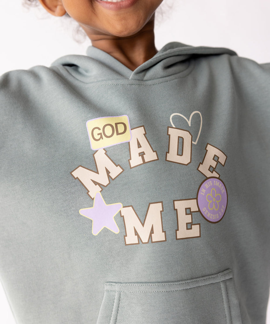 God Made Me Kinder-Kapuzenpullover