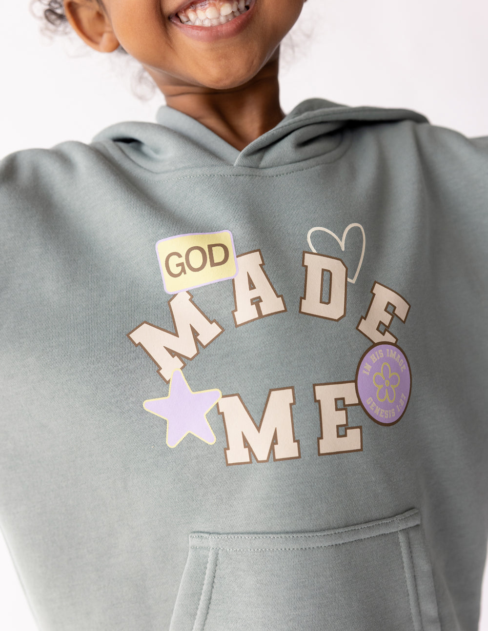 God Made Me Kids Hoodie