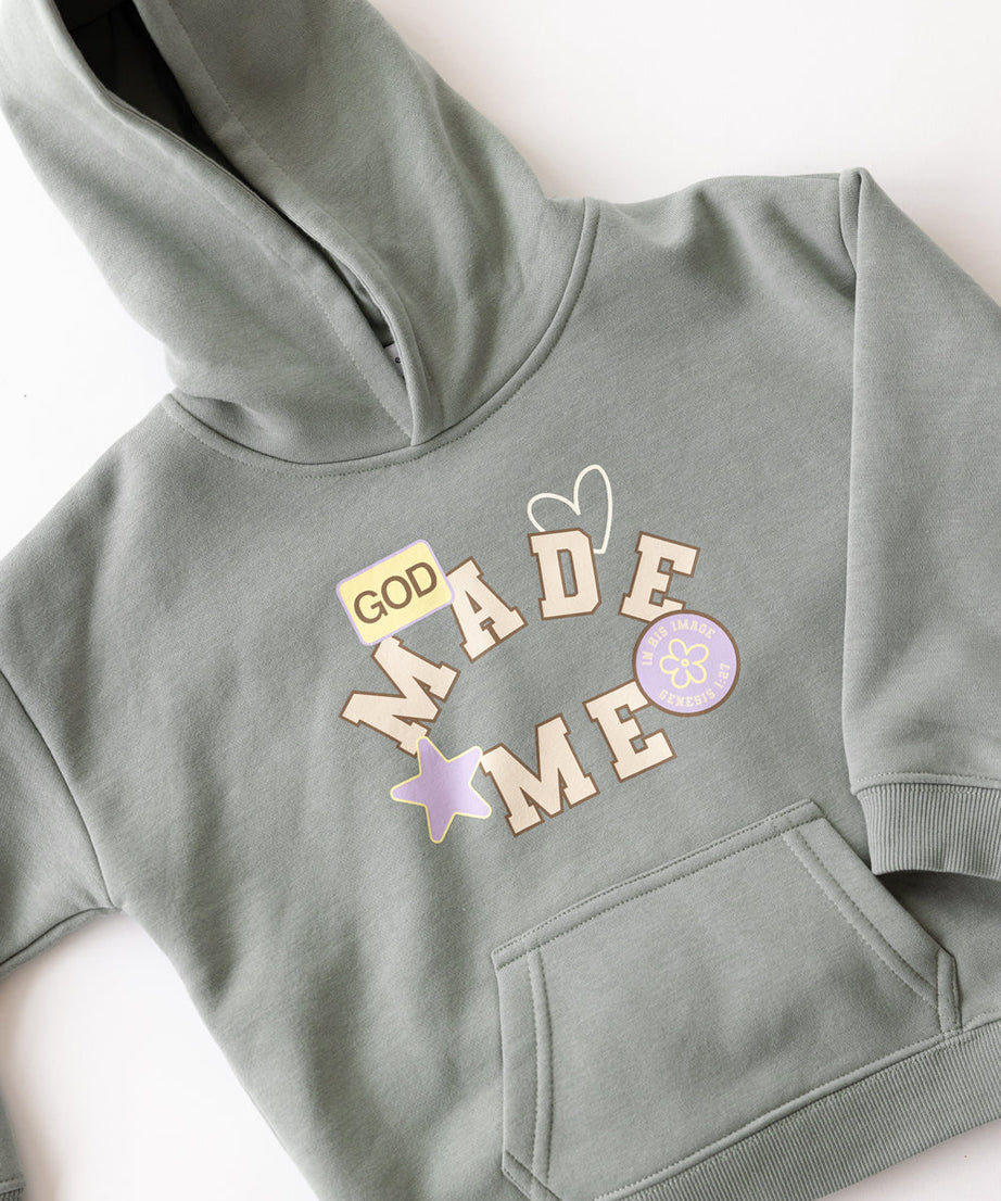 God Made Me Kinder-Kapuzenpullover
