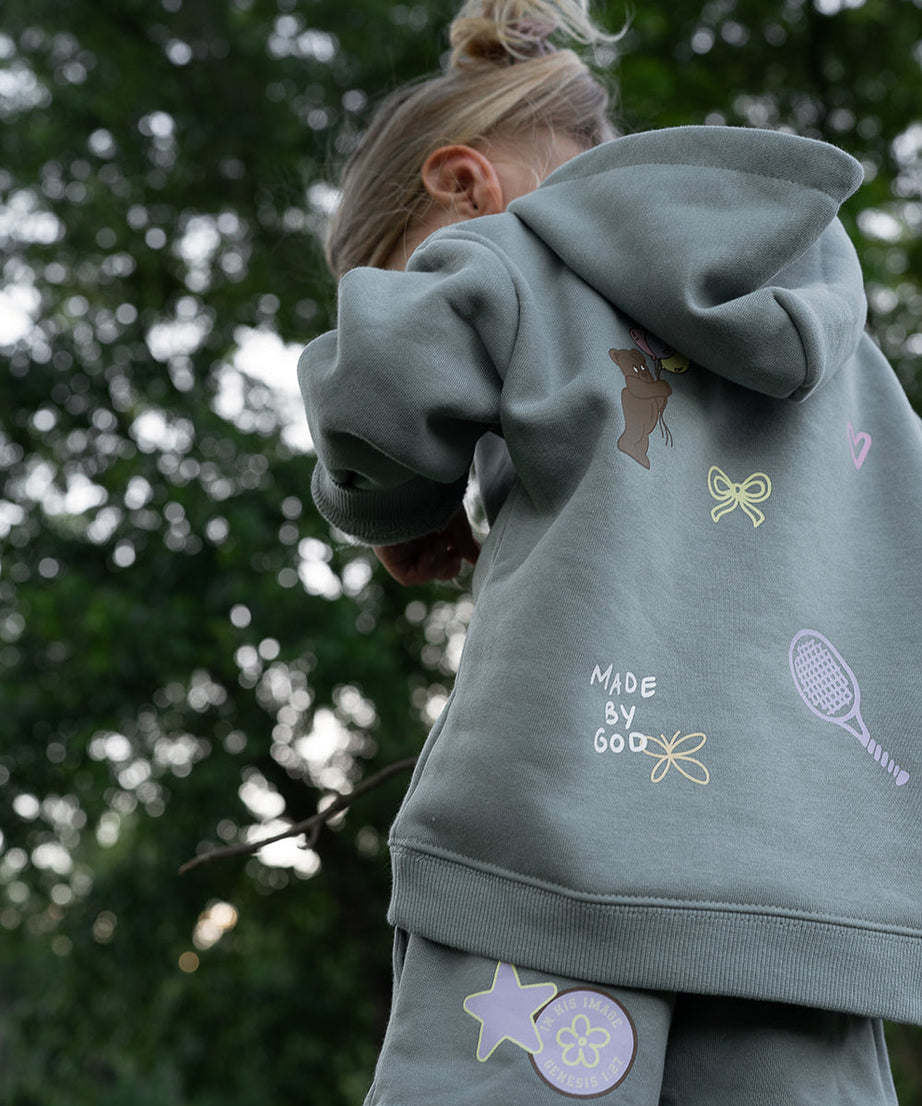 God Made Me Kinder-Kapuzenpullover
