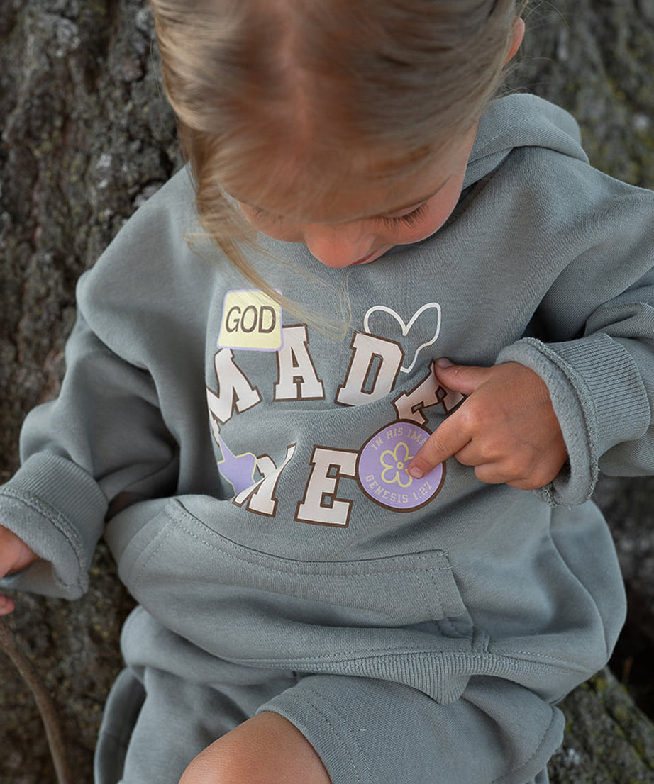 God Made Me Kinder-Kapuzenpullover