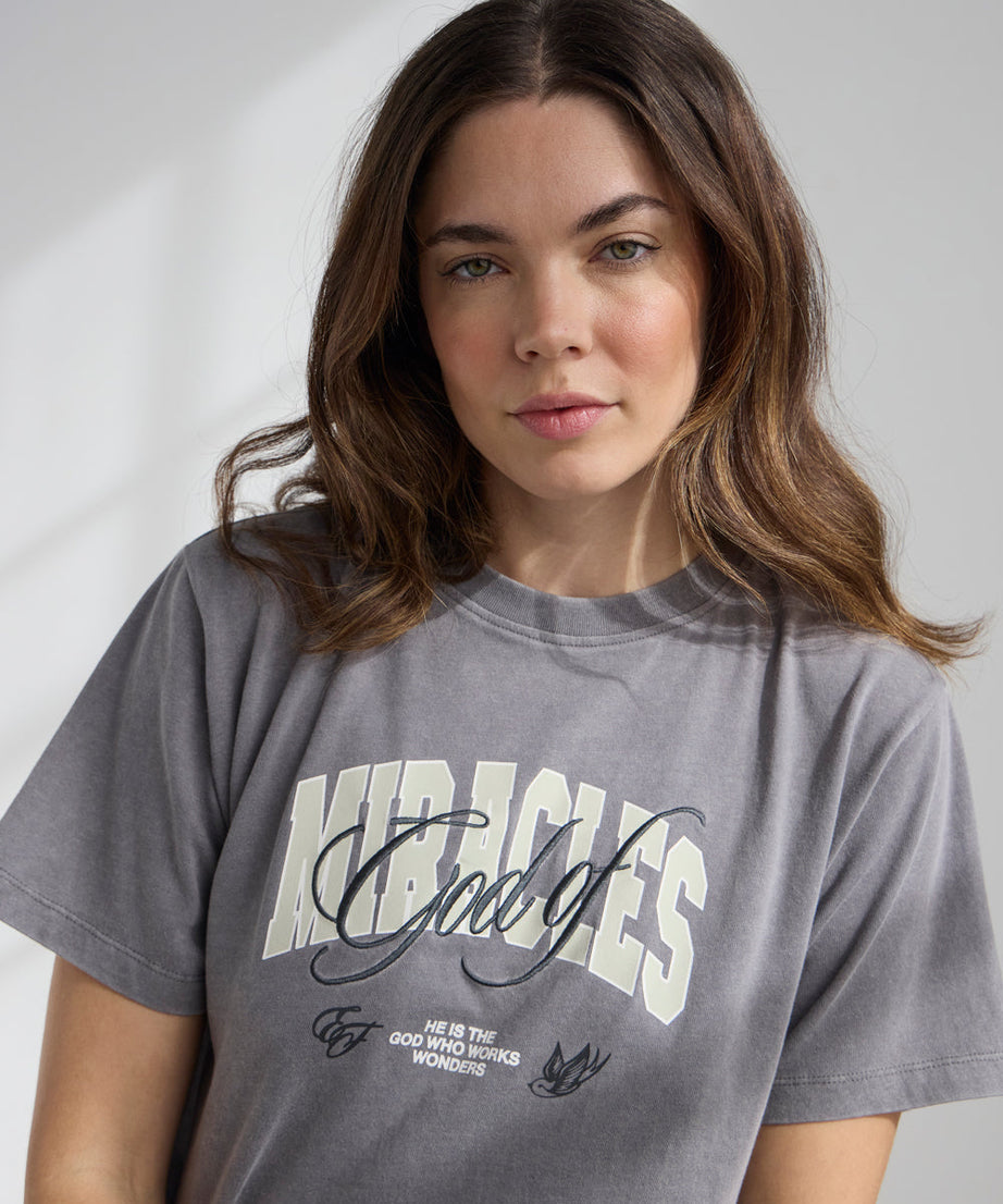 God of Miracles Cropped Women's Tee