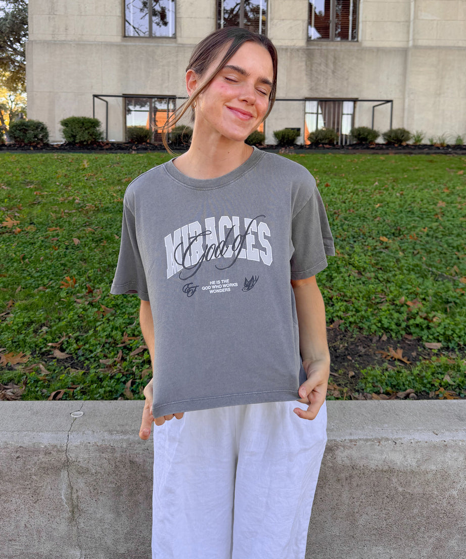 God of Miracles Cropped Women's Tee
