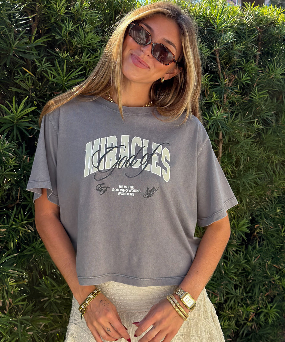 God of Miracles Cropped Women's Tee