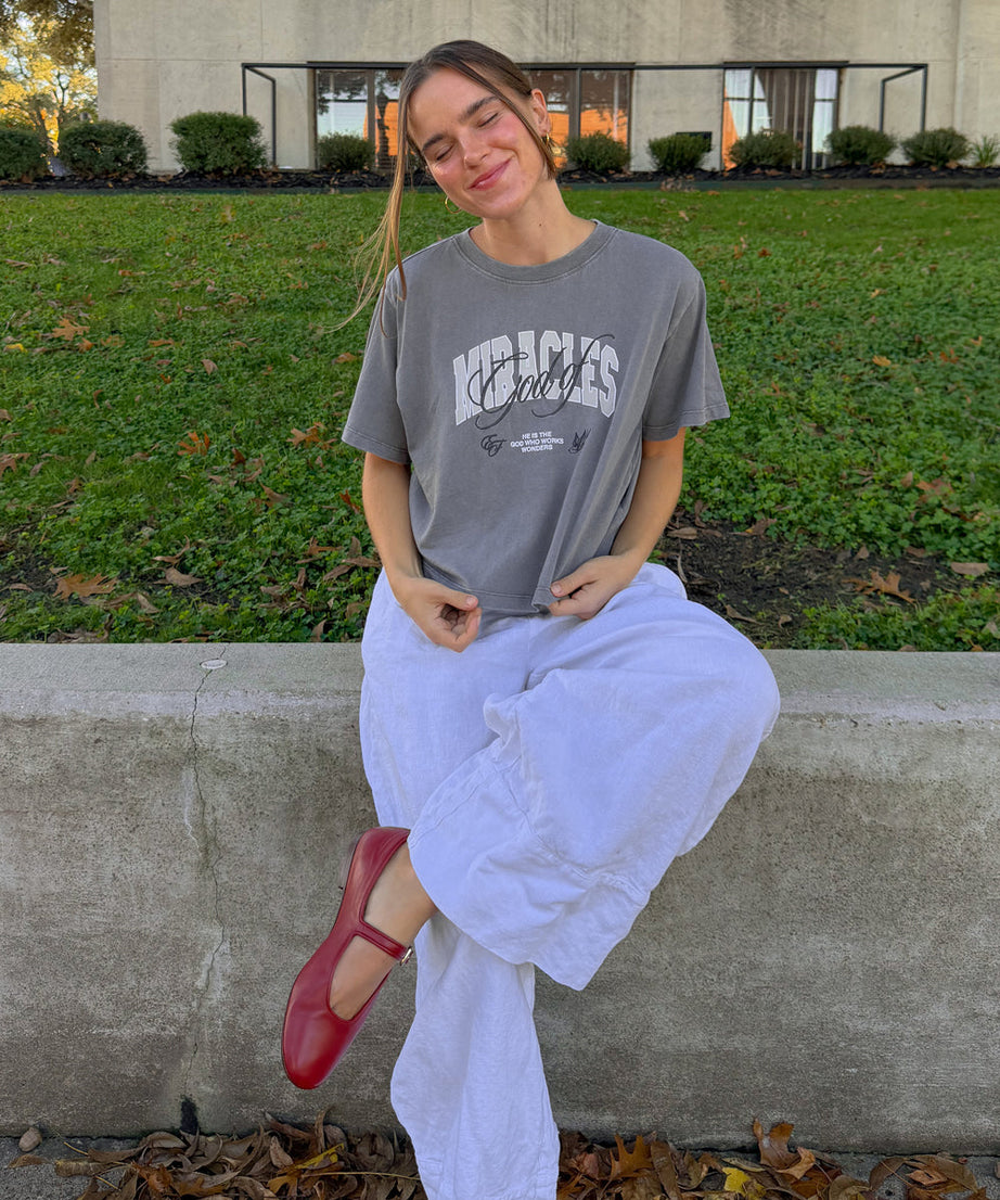 God of Miracles Cropped Women's Tee