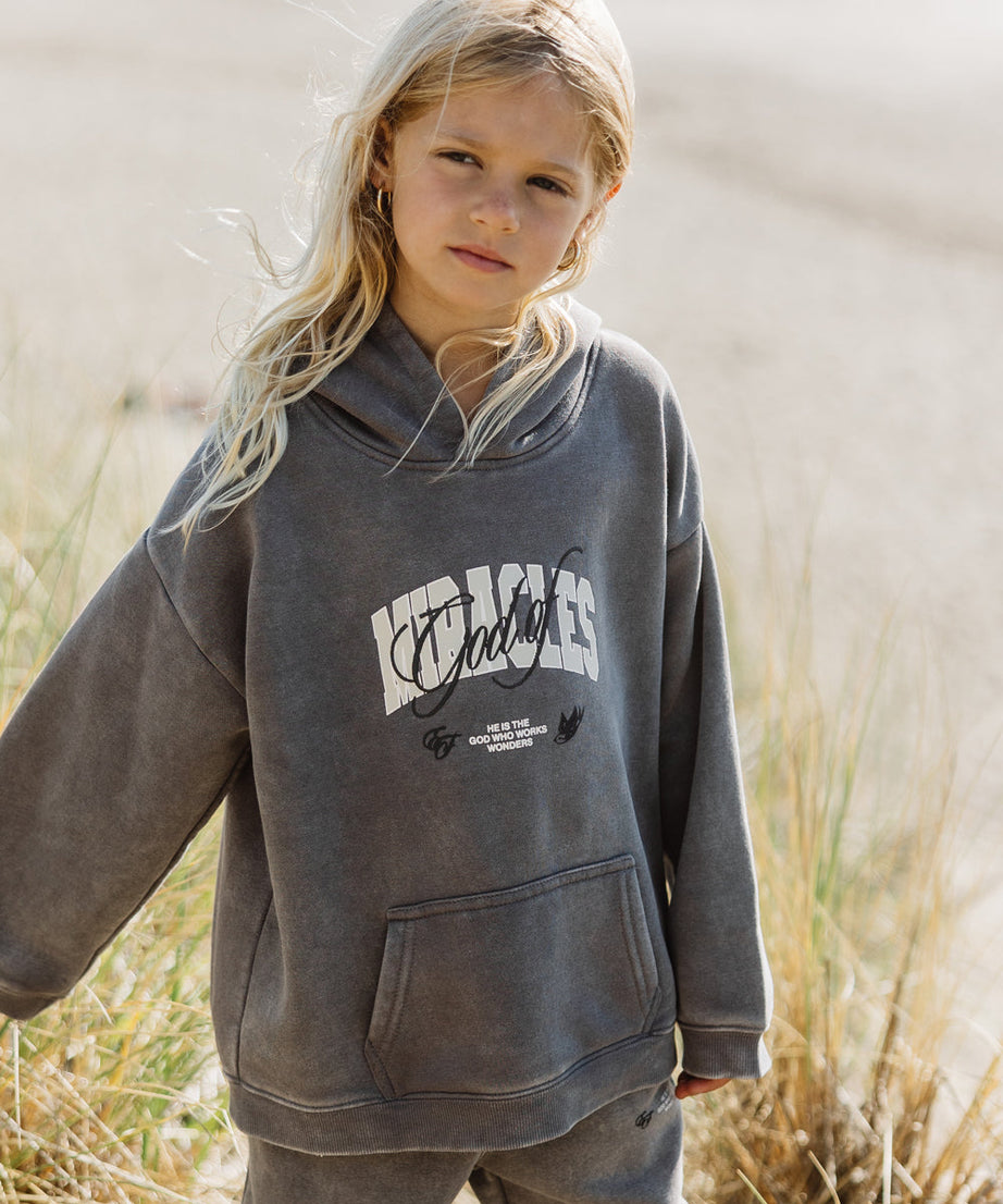 Gott der Wunder Kinder-Kapuzenpullover
