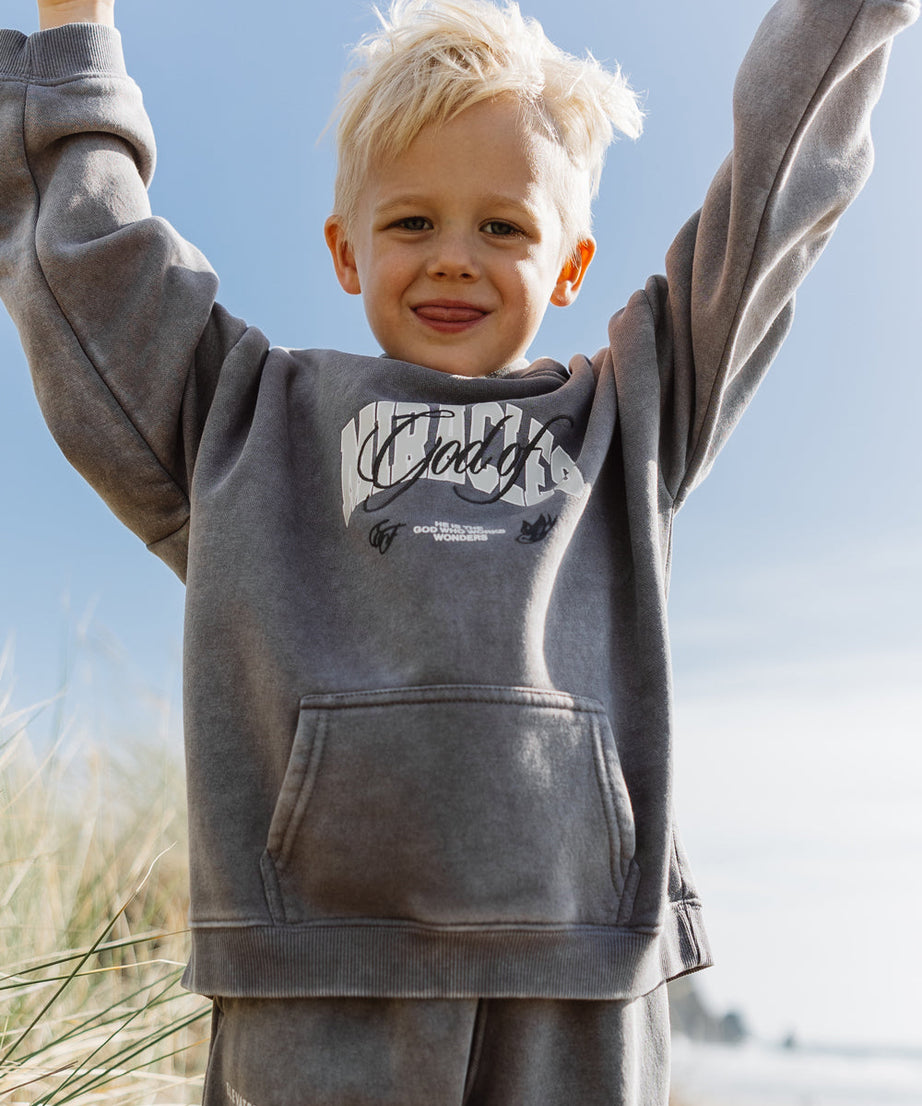 Gott der Wunder Kinder-Kapuzenpullover