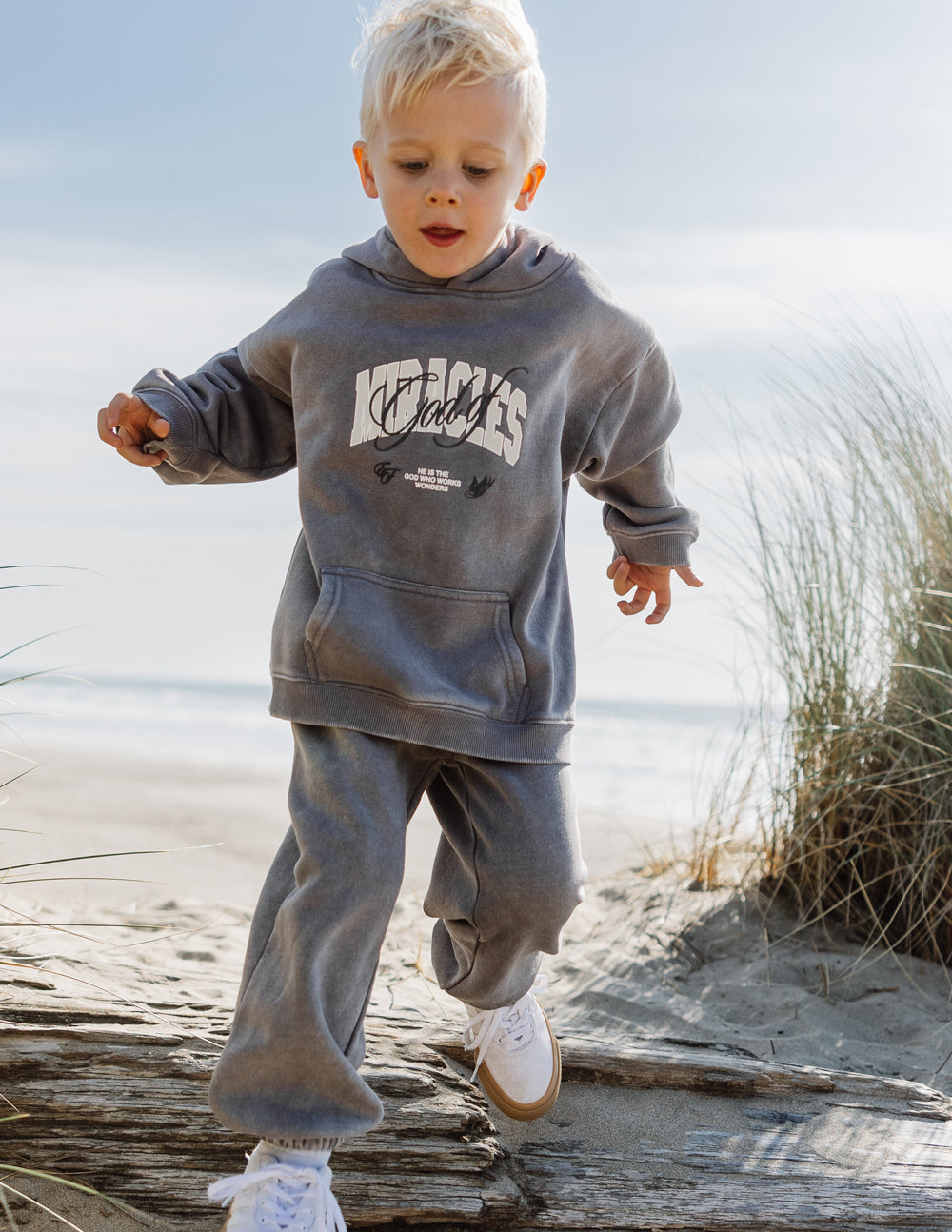 Gott der Wunder Kinder-Kapuzenpullover
