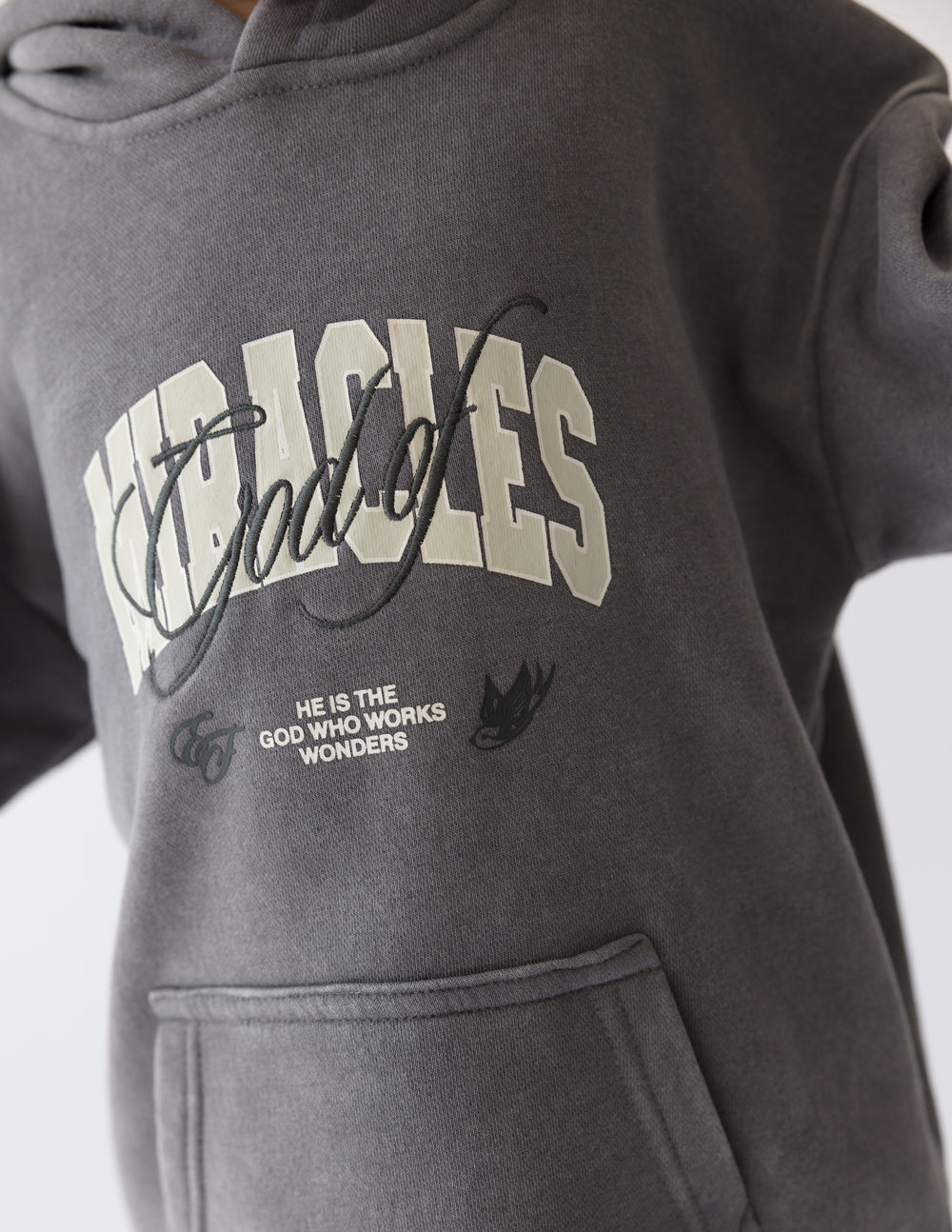 Gott der Wunder Kinder-Kapuzenpullover