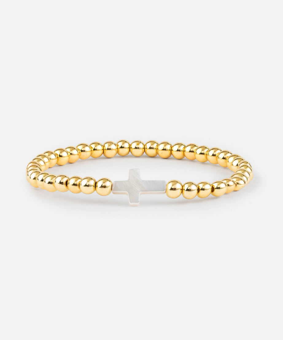 Gold Cross Bracelet