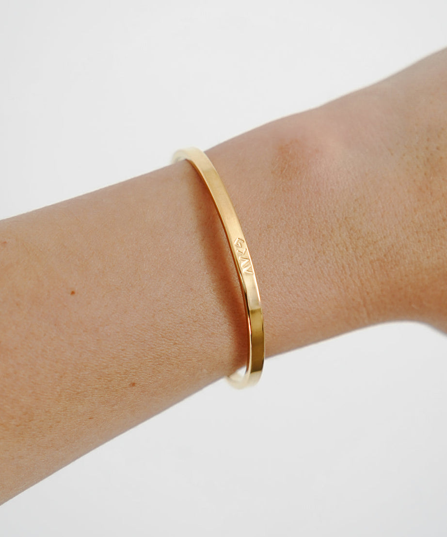 Gold Highs and Lows Cuff Bracelet