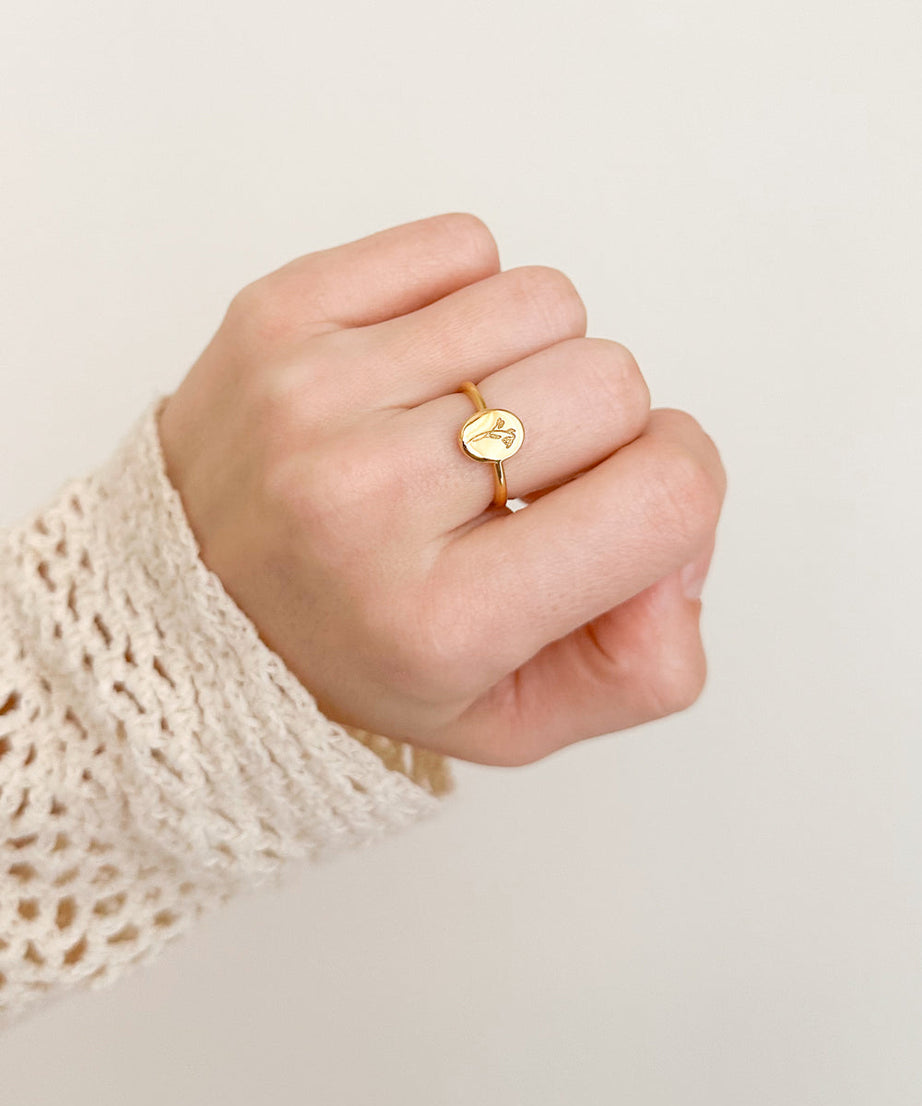 Gold Wildflower Ring