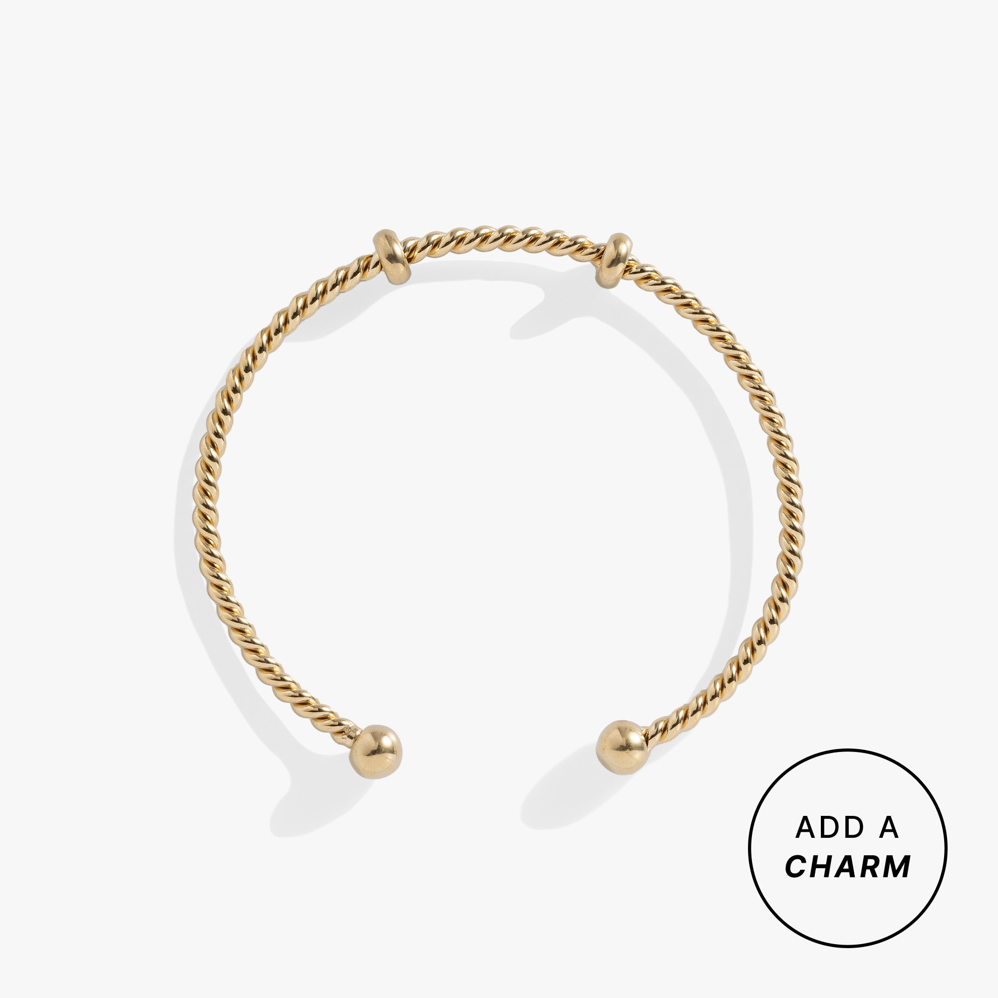French Rope Charm Bracelet Cuff