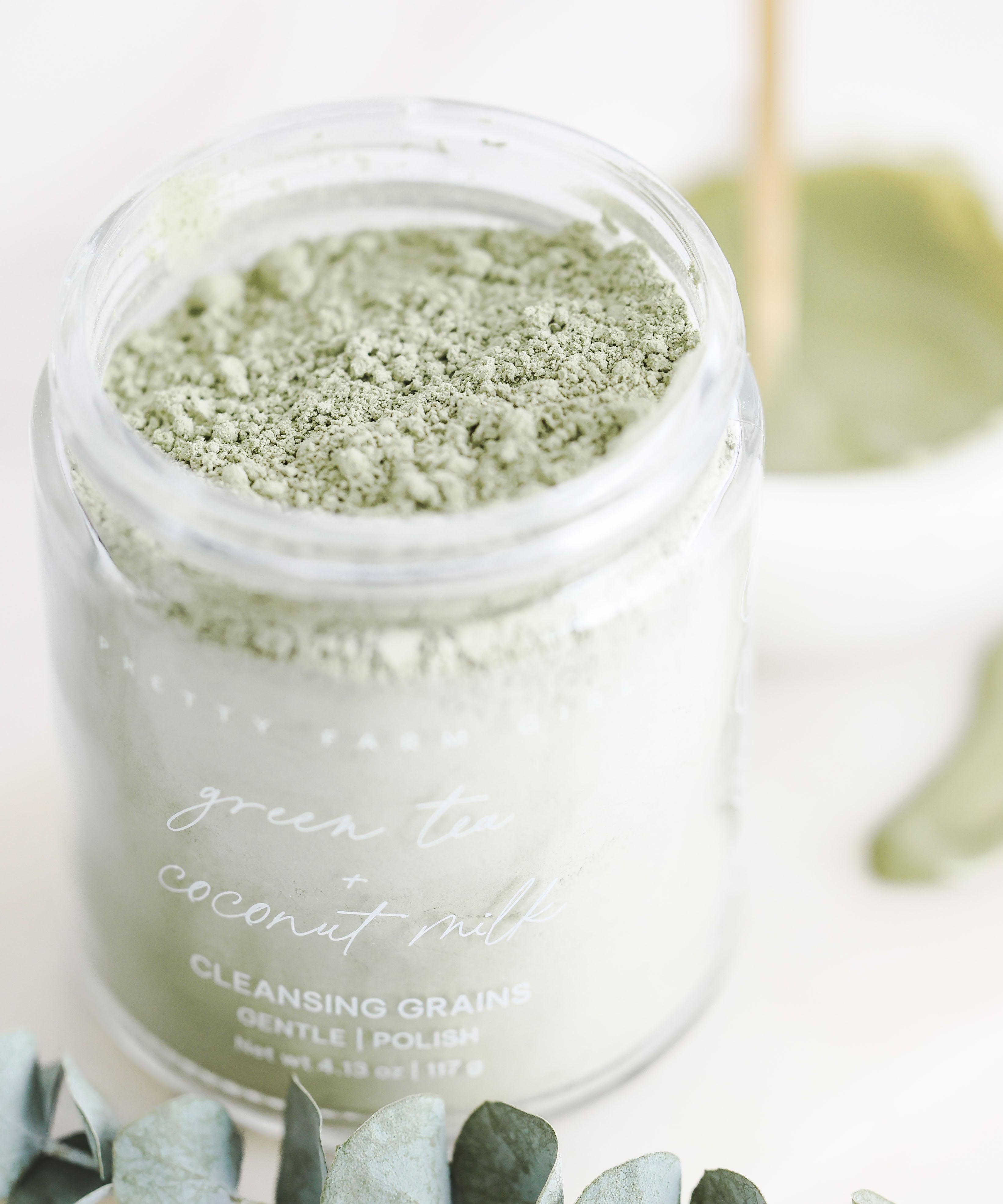 Green Tea + Coconut Milk Facial Cleansing Grains