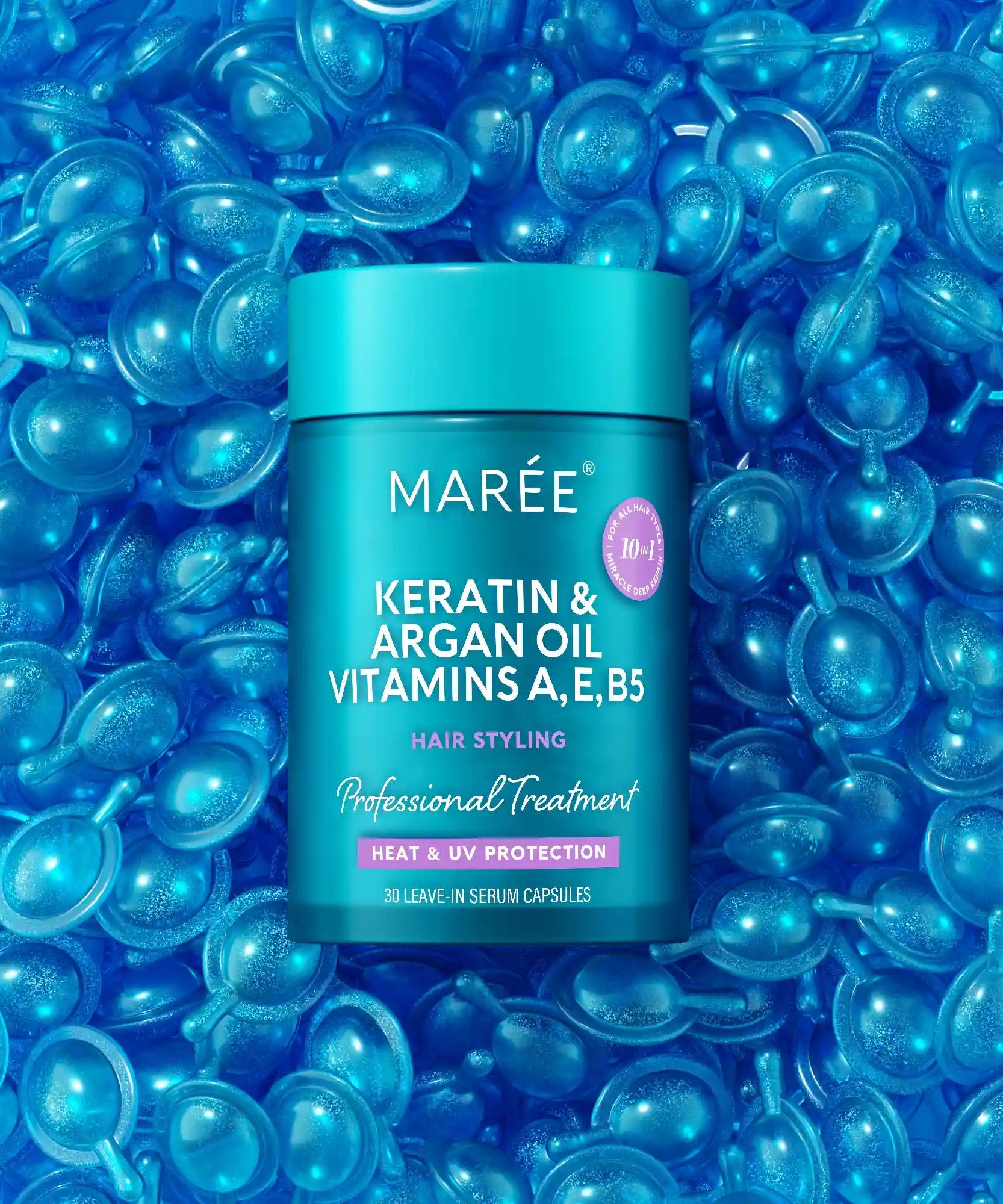 Keratin Oil Capsules for Frizz Control