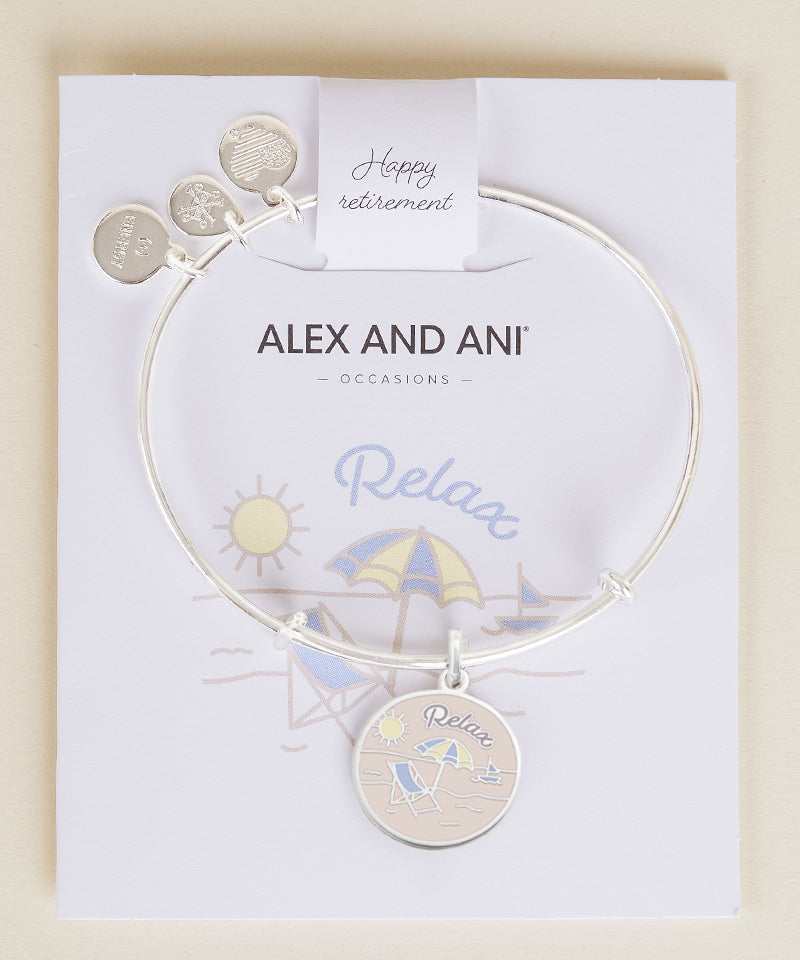 'Happy Retirement' Charm Bangle