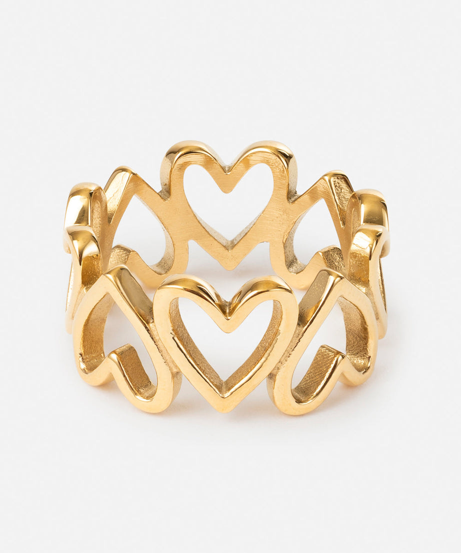 Heart Chain Ring