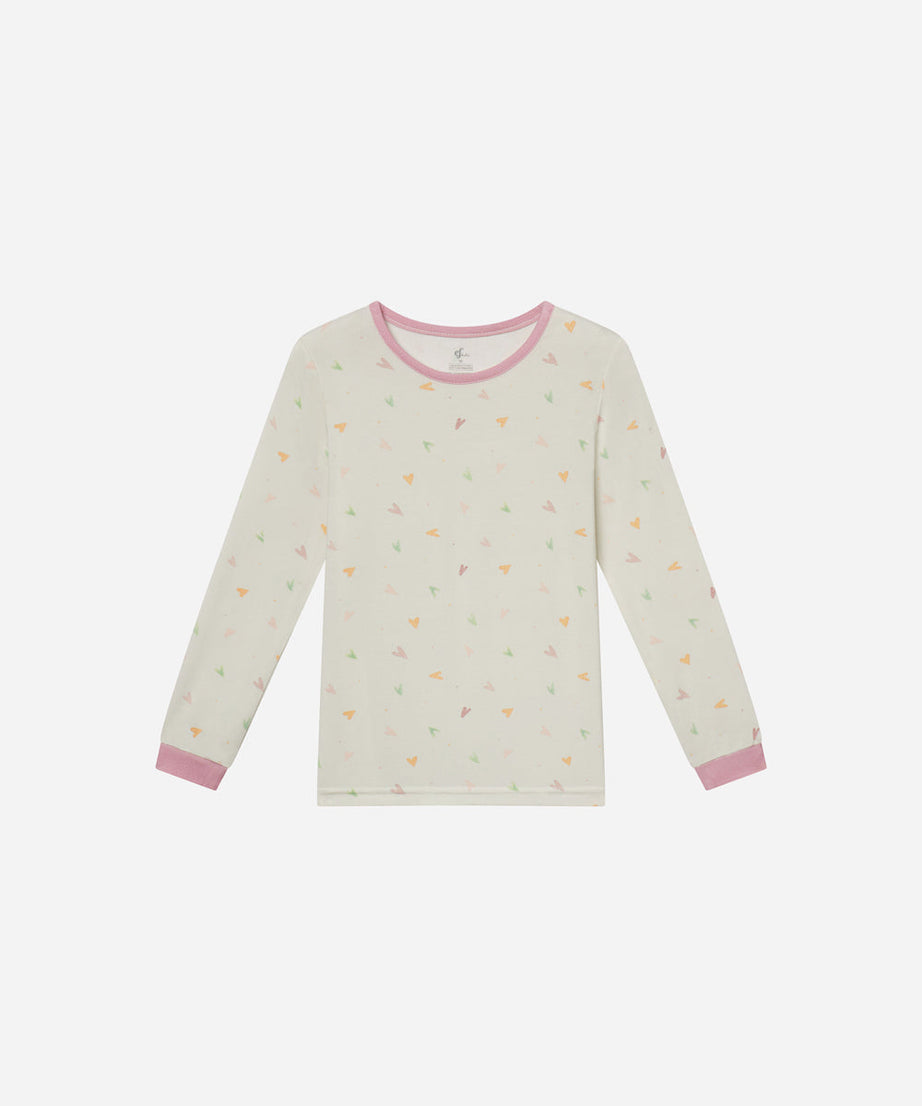 Herz Bambus Kinder Pyjama-Set