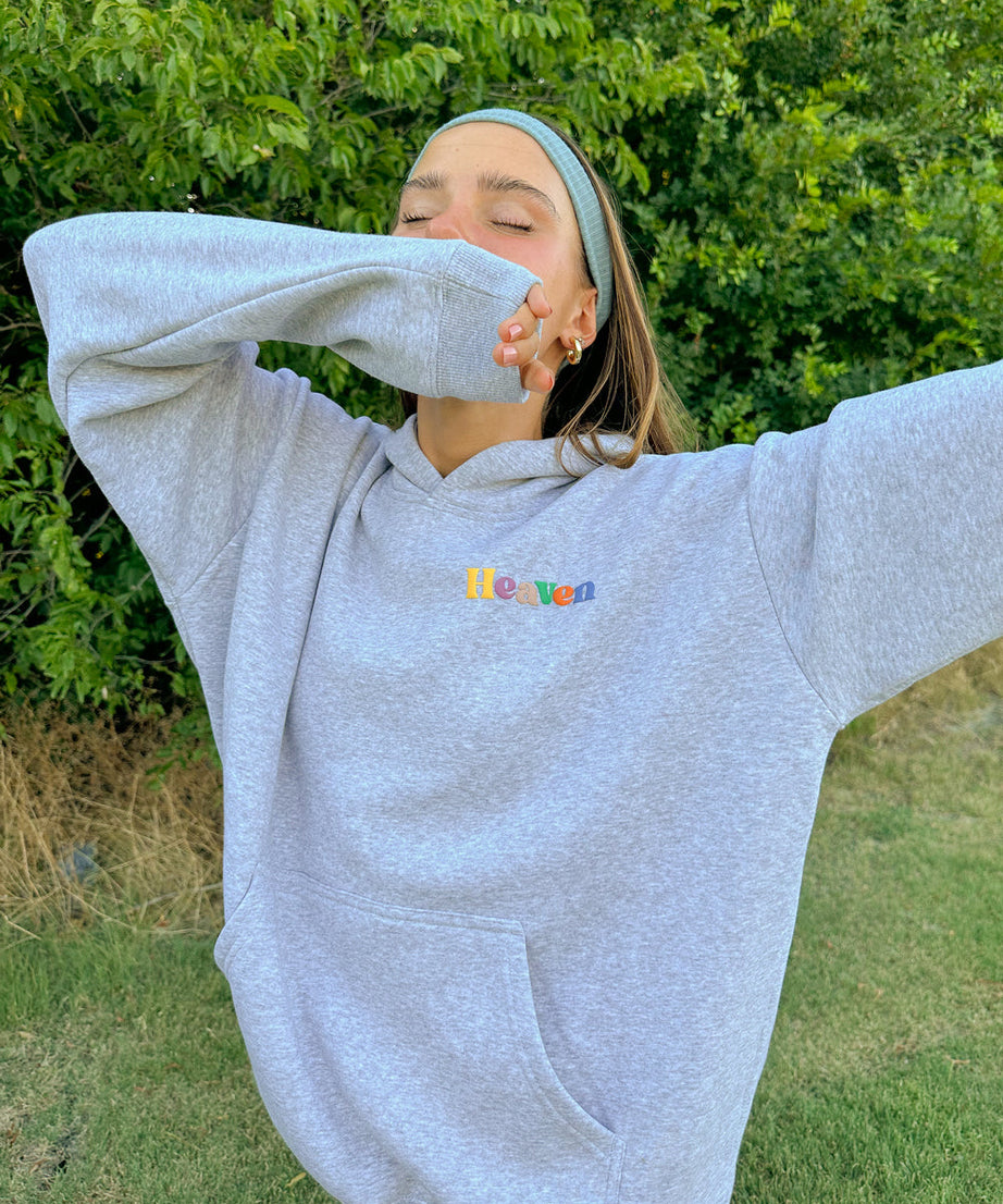 Heaven Heather Grey Unisex Hoodie