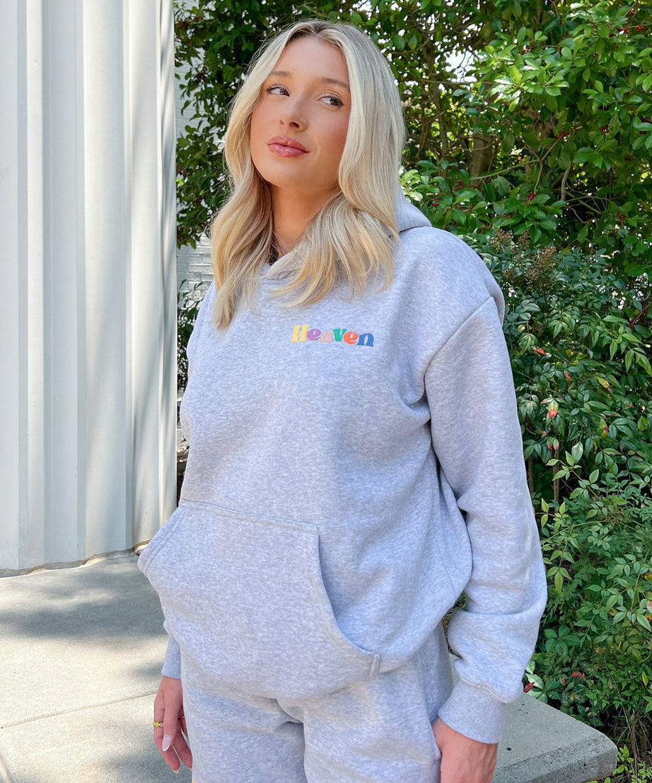 Heaven Heather Grey Unisex Hoodie