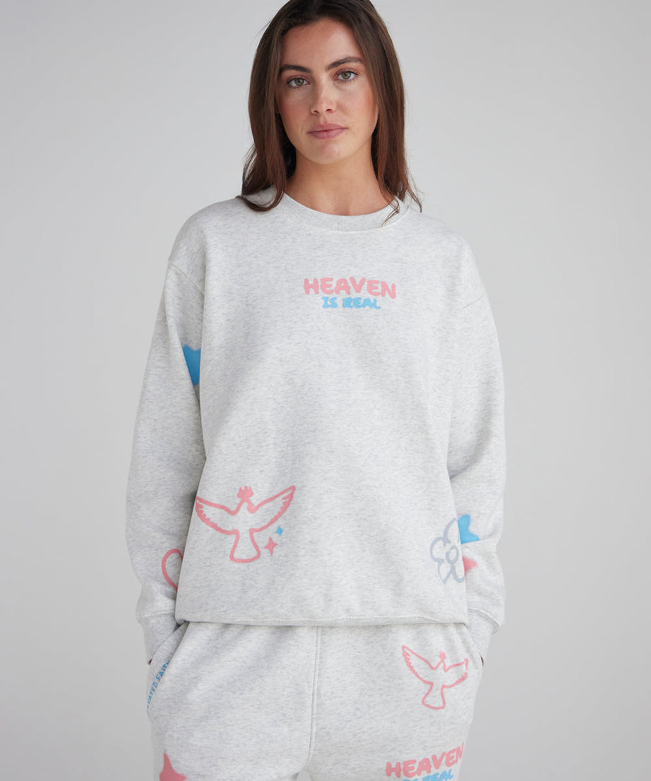 Heaven Is Real Unisex Crewneck