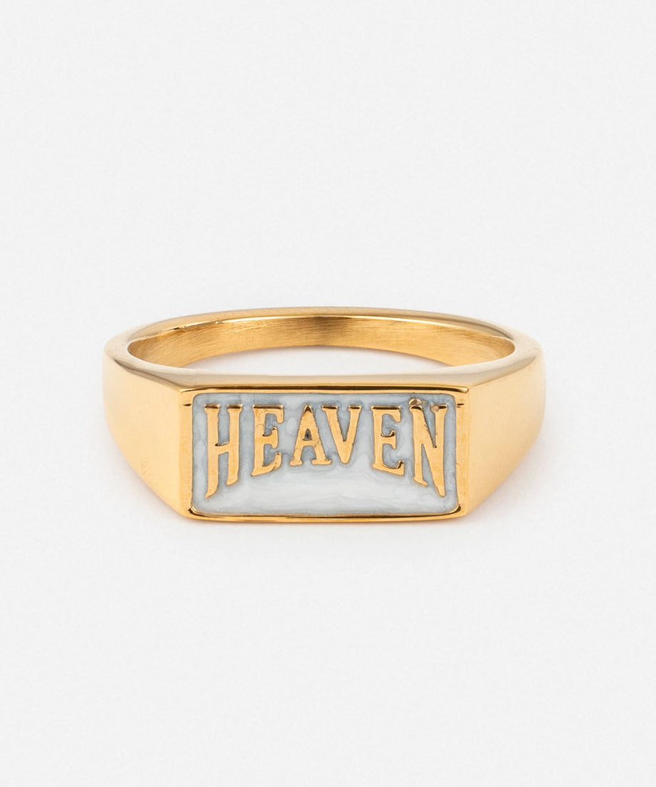 Heaven Rectangular Signet Ring