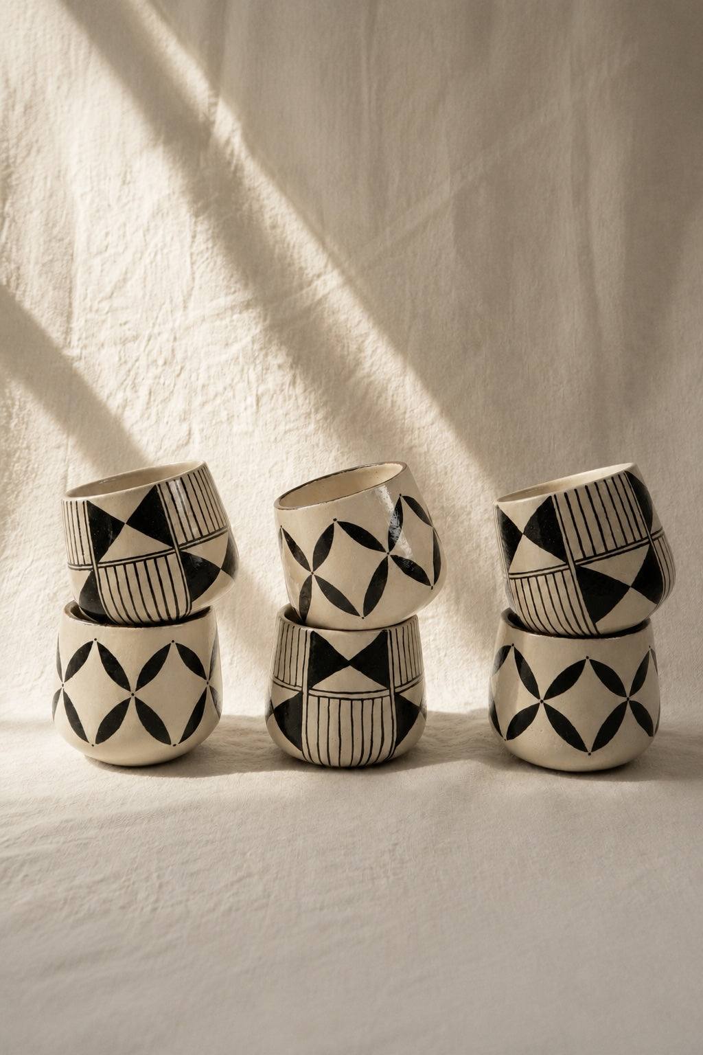 Hand Painted Coffee Mug : Handmade Stoneware Heritage Collection