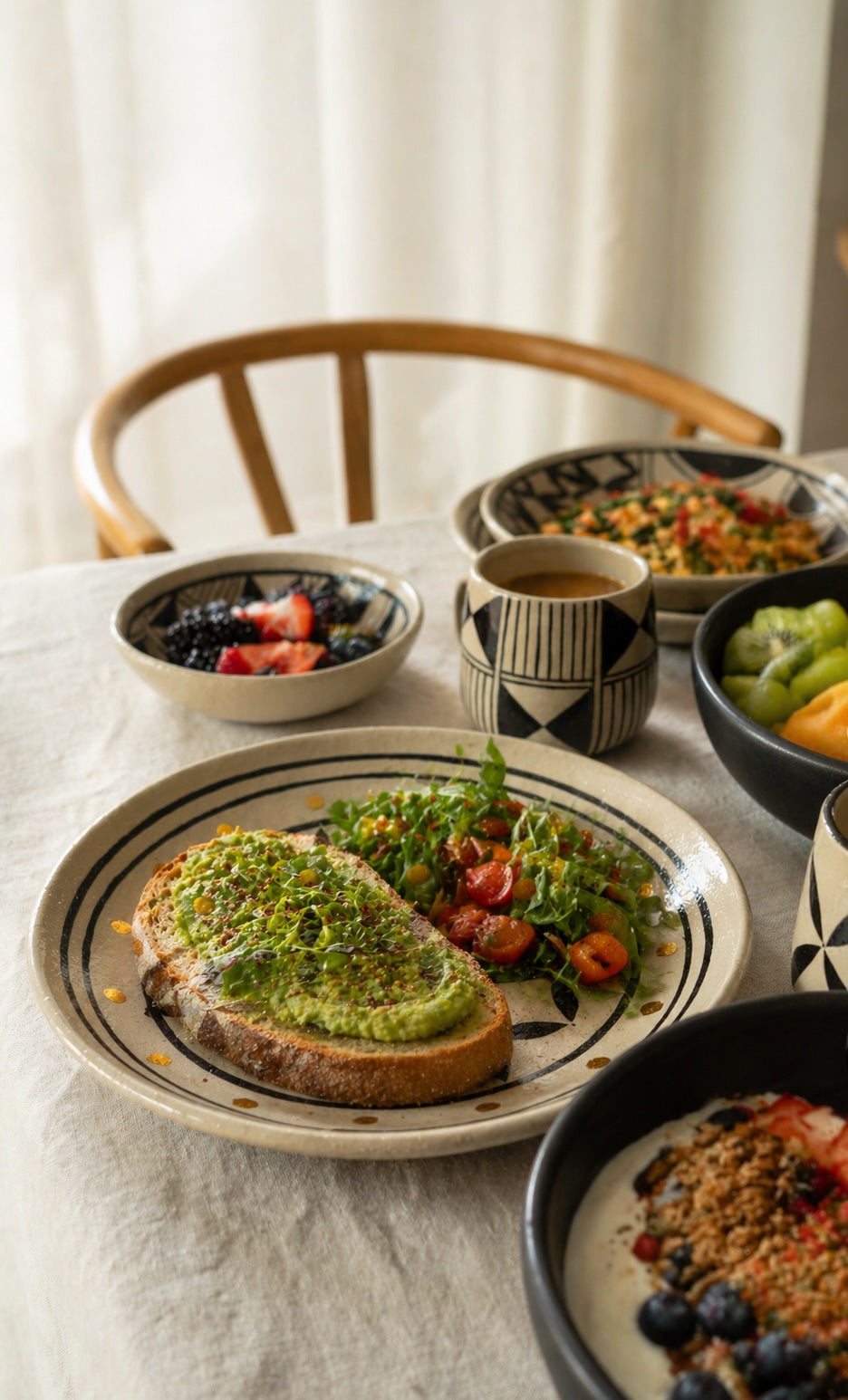 Hand Painted Stoneware Salad Plate: Heritage Collection