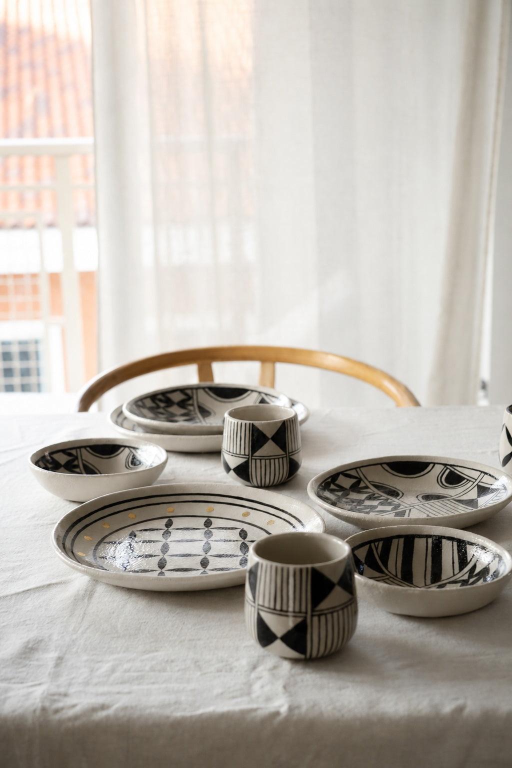 Hand Painted Coffee Mug : Handmade Stoneware Heritage Collection