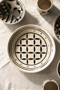 Hand Painted Stoneware Dinner Plate: Handmade Heritage Collection