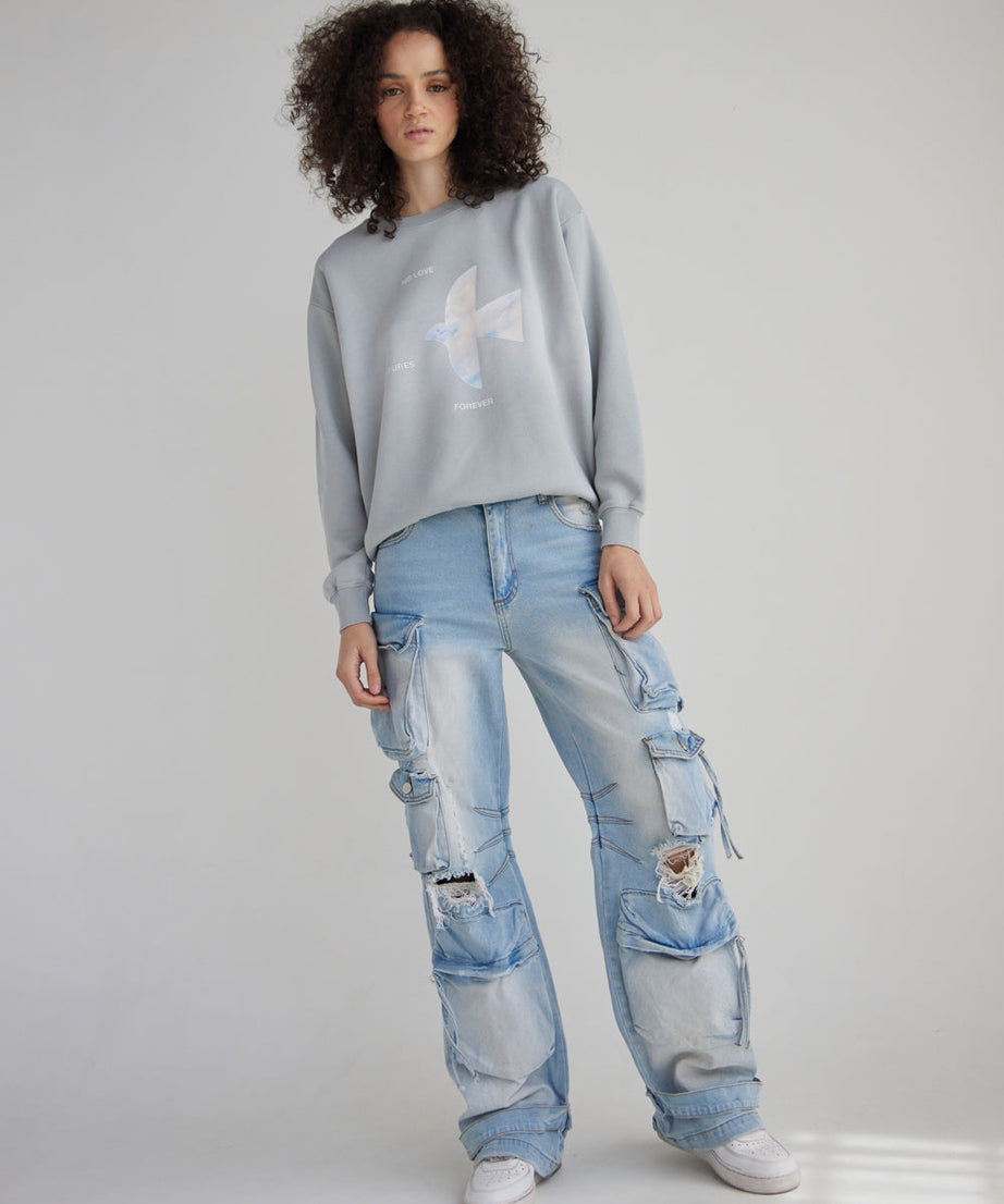 His Love Endures Forever Unisex Crewneck