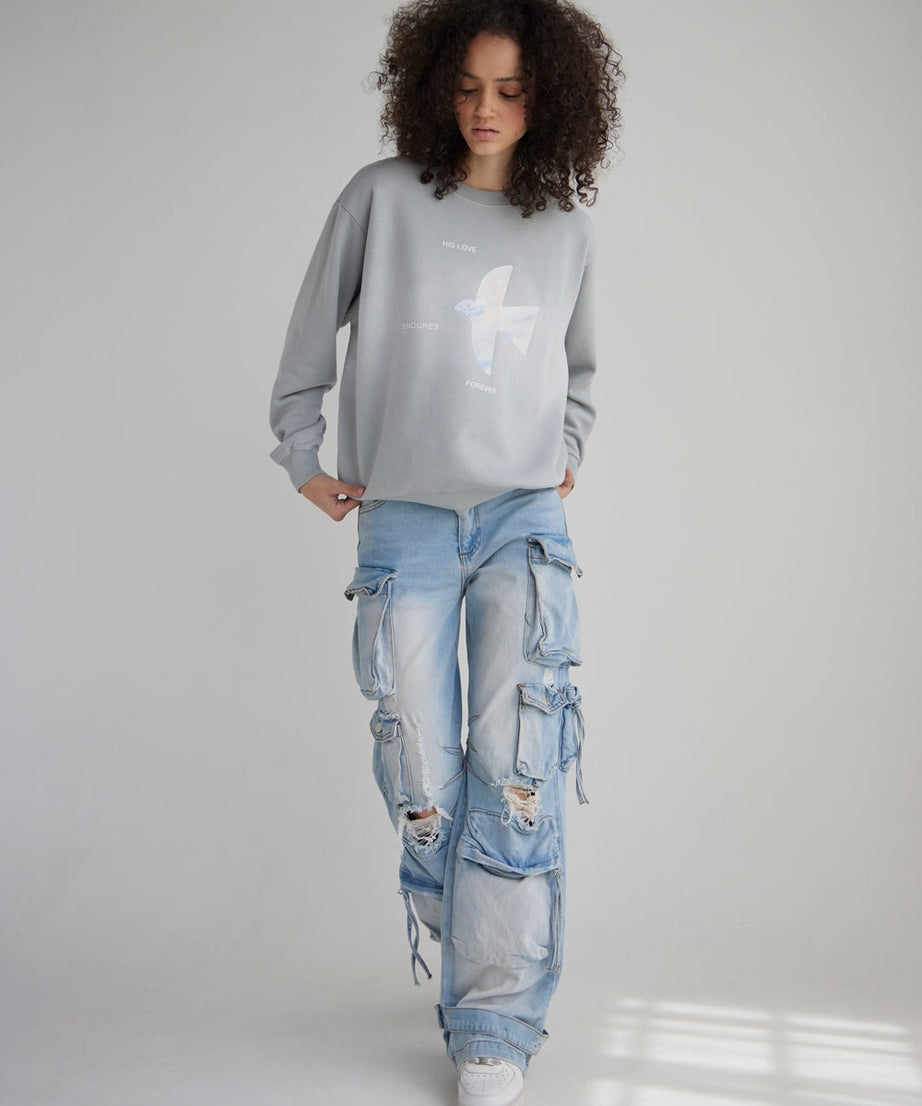 His Love Endures Forever Unisex Crewneck