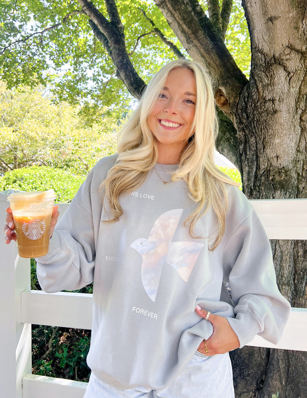 His Love Endures Forever Unisex Crewneck