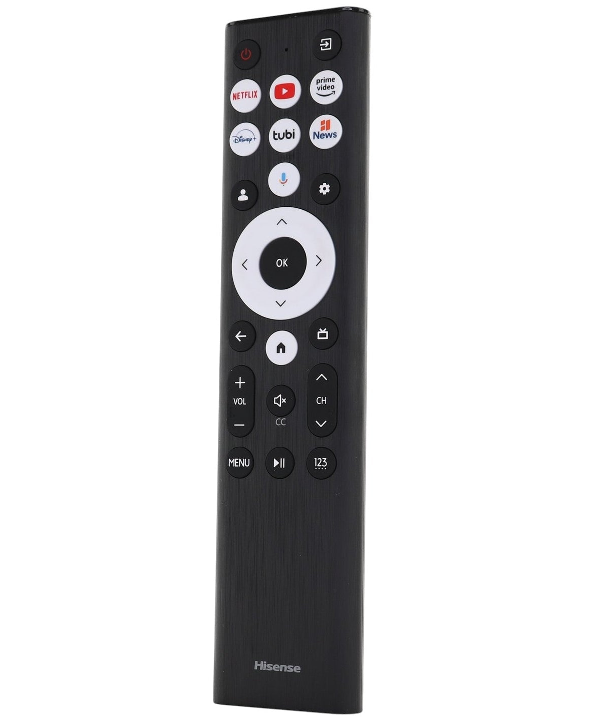 Hisense ERF6B80HL Google Voice TV Remote Control | RF585A-T1-03 | A7 Series | U8 Series - ERF6B80HL