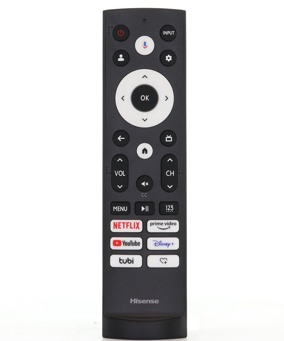 Hisense ERF3AG90H TV Remote Control with Voice | Netflix, Prime Video, Youtube, Disney +, tubi, Heart+ -