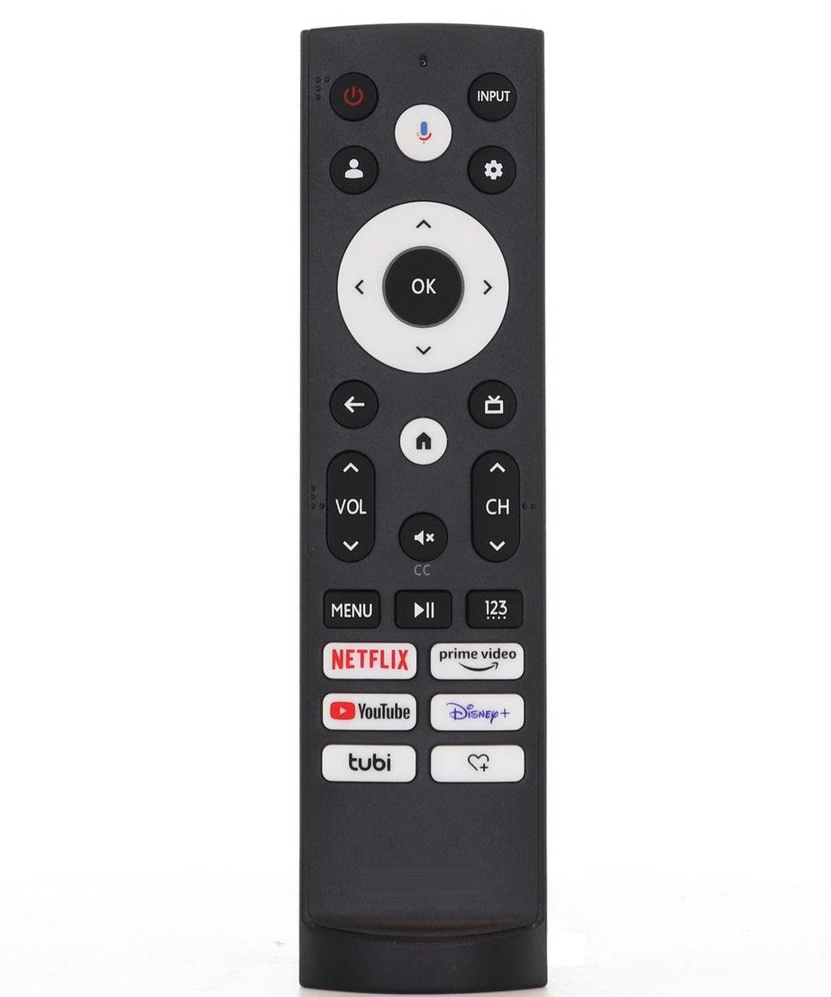 Hisense ERF3AG90H TV Remote Control with Voice | Netflix, Prime Video, Youtube, Disney +, tubi, Heart+ -