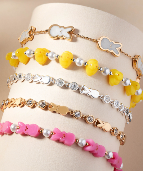 PEEPS® Pearlized Bunny Charm Bracelet