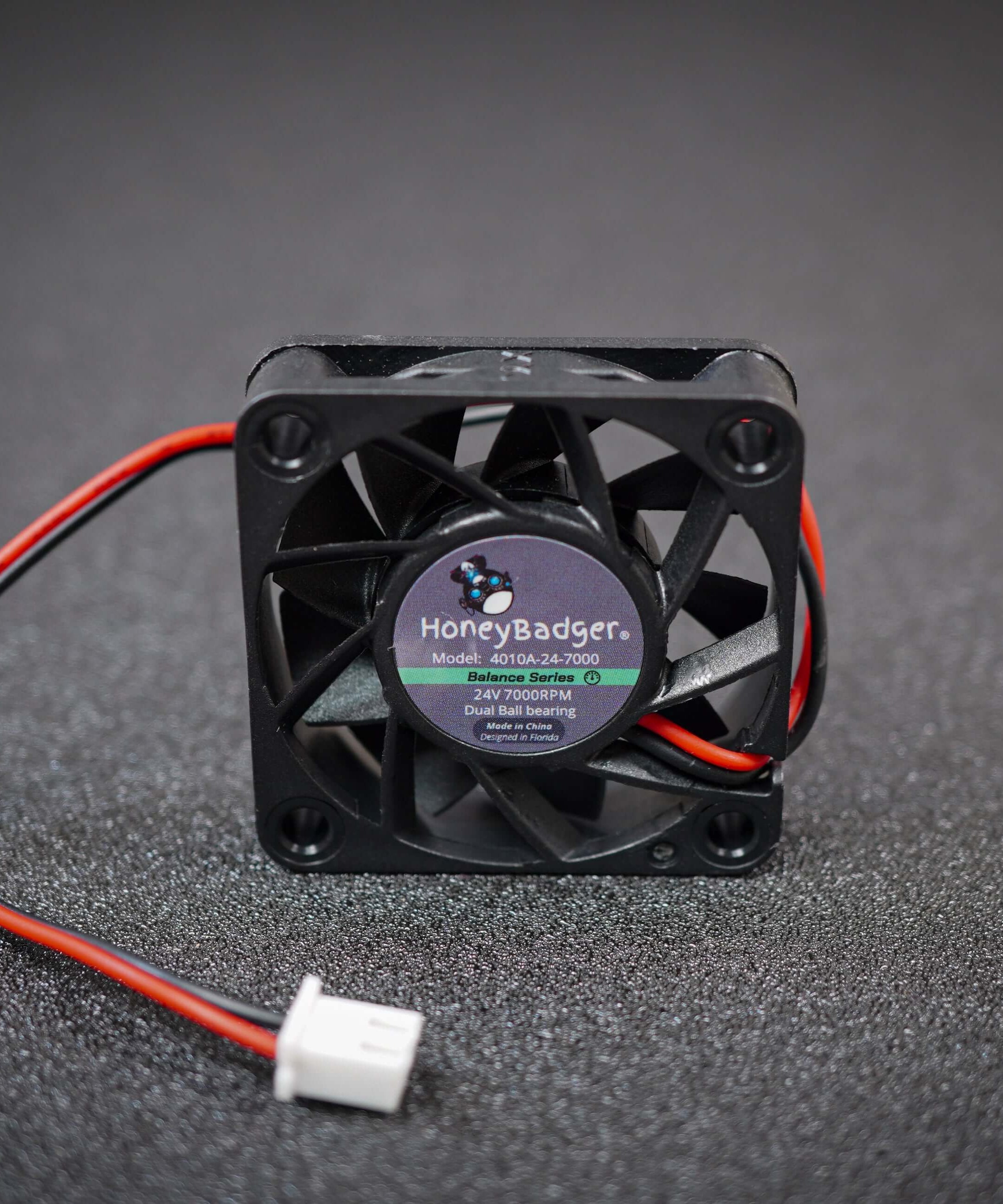 HoneyBadger 4010 Axial Fans — High-Speed Tach (Performance) or Balance Series