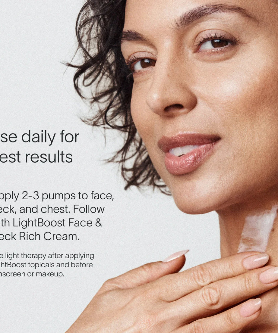 Lichttherapie-Gesichts- und Hals-Booster-Serum