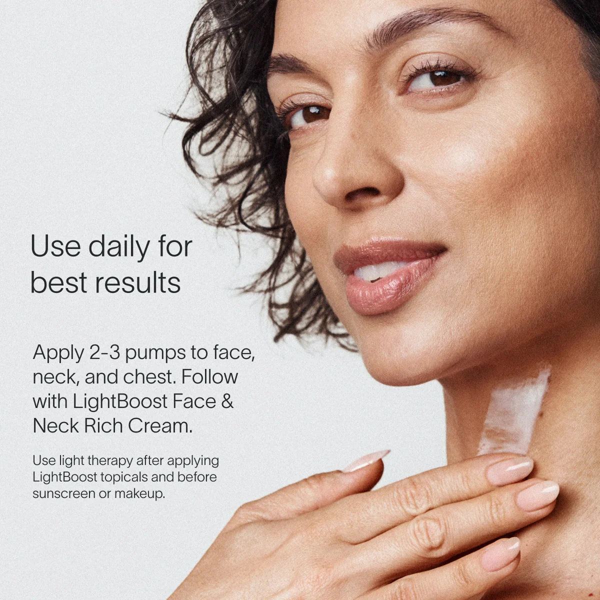 Lichttherapie-Gesichts- und Hals-Booster-Serum