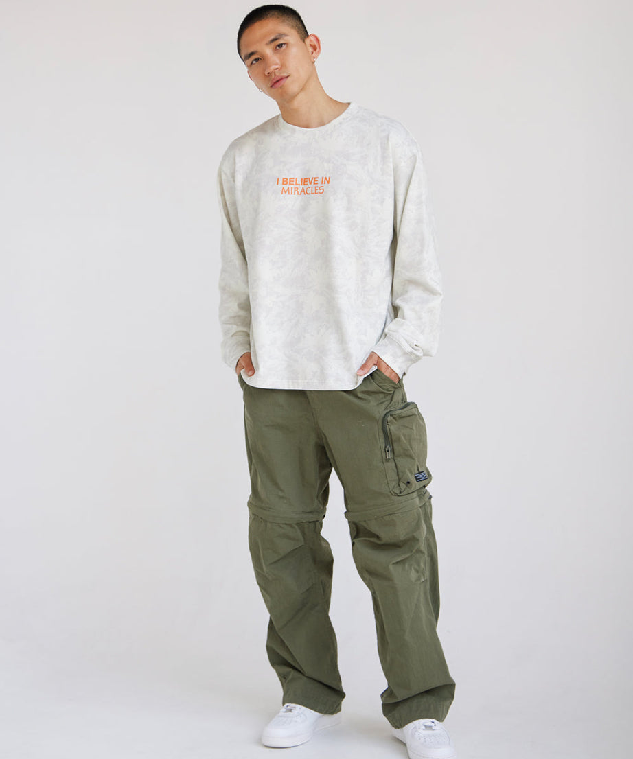 I Believe in Miracles Camo LS Heavyweight Tee