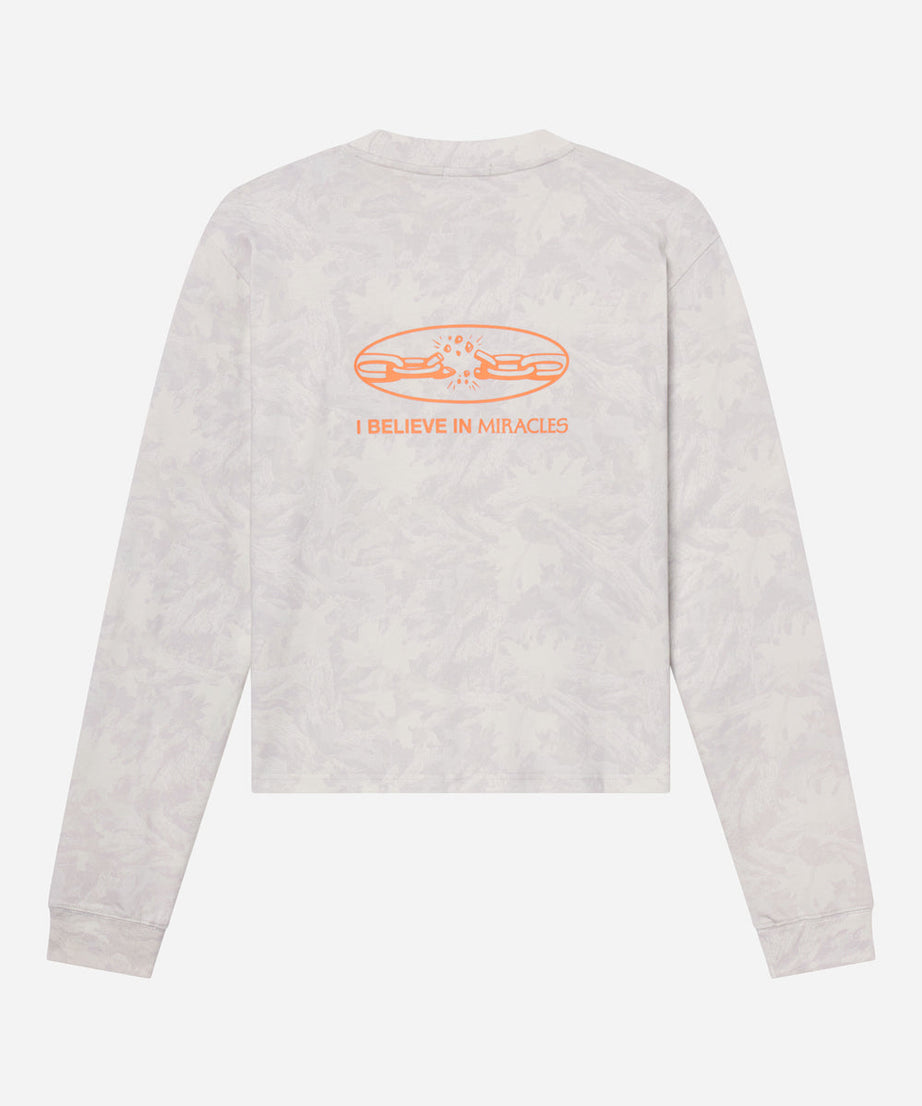 I Believe in Miracles Camo LS Heavyweight Tee