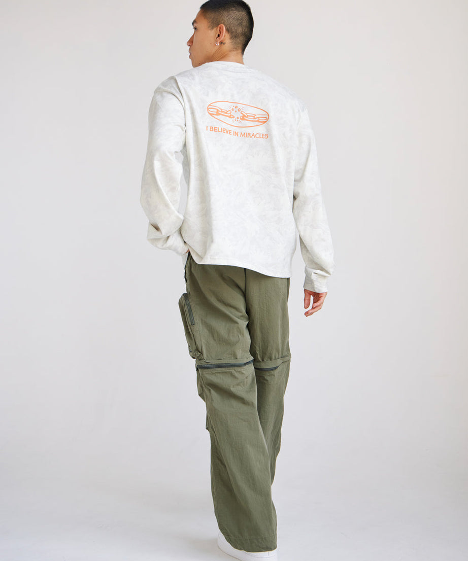 I Believe in Miracles Camo LS Heavyweight Tee