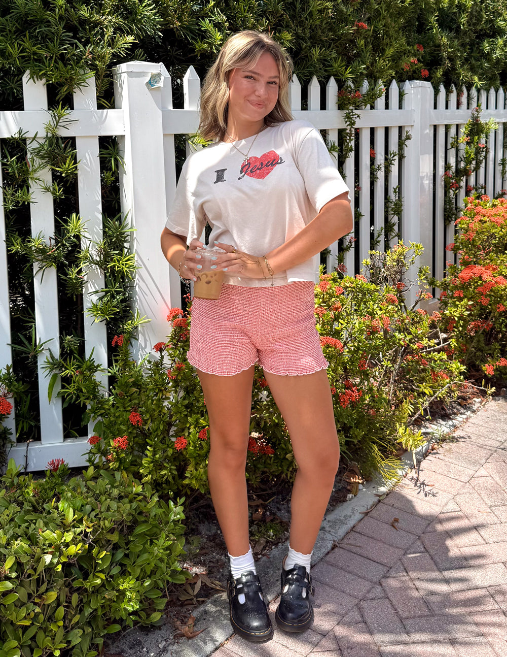 I Love Jesus Cropped Women's Tee