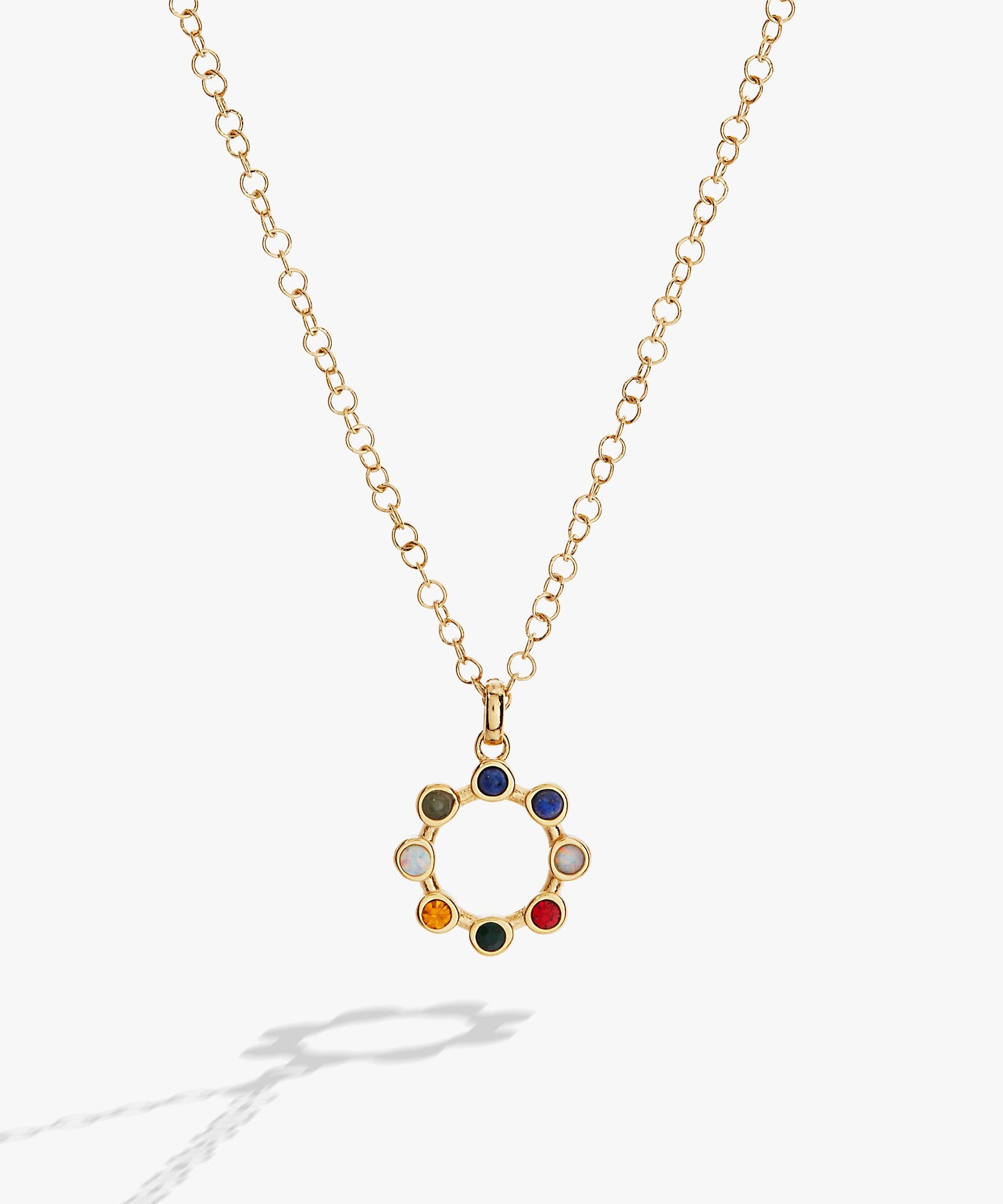'I Love You' Hidden Message Acrostic Necklace
